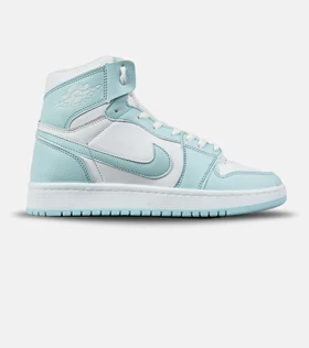 کفش کتانی ساق‌دار مردانه و زنانه آبی سفید NIKE jordan 1 مدل 7903