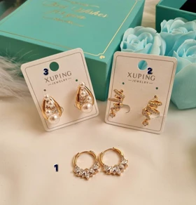 گوشواره طرح طلا ژوپینگ G22