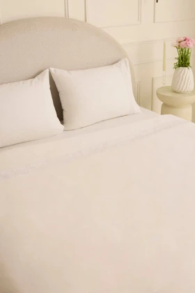 سرویس روتختی دو نفره Karaca Home مدل Ricamo پنبه - سفید