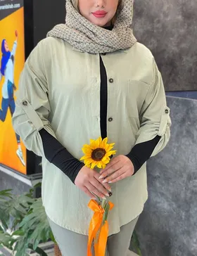 مانتو پشت دکمه پانیز کد : 7594