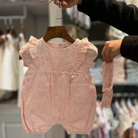 رامپر صورتی دخترانه ایندیگو