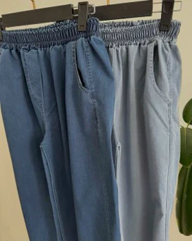 شلوار نیم بگ جین کاغذی