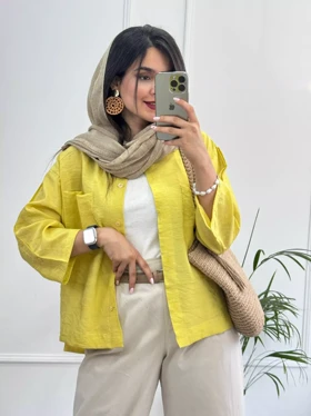 مانتو شومیزی باکسی سما