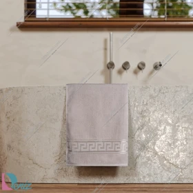 حوله استخری طرح رومی رنگ استخوانی