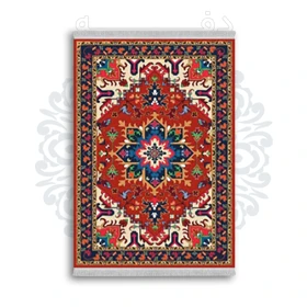 *جدید* فرشینه از جنس پارچه شانل مخمل ترک طرح فانتزی برند دفه کد 1832