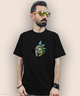 تیشرت مردانه و زنانه طرح ریک اند مورتی و انیشتین