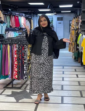 پیراهن زنانه نخی پاپیونی کد : 100202B