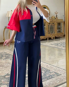 ست شومیز شلوار کتان