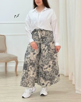 دامن شلواری طرحدار کد 1813