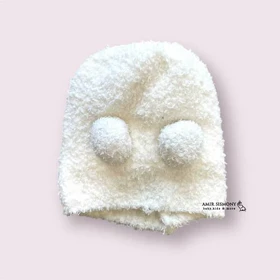 کلاه نوزادی موهر پوم دار