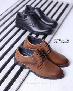 کفش با چرم طبیعی