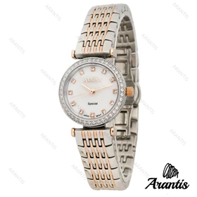 ساعت الکسا 2004z زنانه سیلور رزگلد دورنگین w-10119