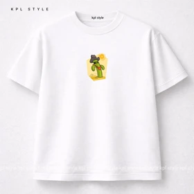 تیشرت باکسی طرح کاکتوس 100٪ پنبه | کد 1331