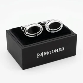 دکمه سردست لاکچری طرح بیضی برند Mooher