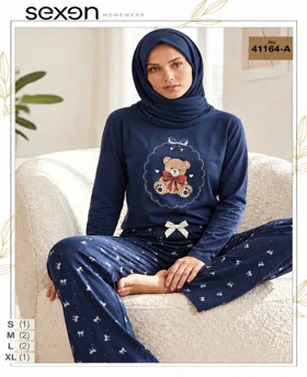 ست راحتی سایز نرمال زنانه sexen کد 41164-a