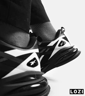 کفش کتانی مردانه و زنانه مشکی سفید Reebok