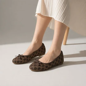کفش ونس کالج پاپیونی زنانه کاکائویی GUCCI