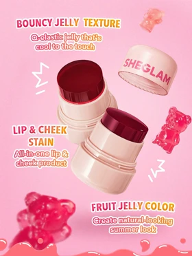 تینت لب و گونه ژله‌ای شیگلم مدل Jelly-Licious Hydrating Lip & Blush Tint