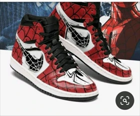 کفش جردن 1 مردانه کاستوم طرح spidy تک سایز