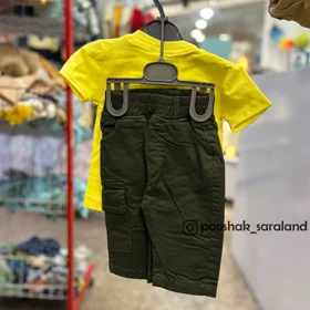 بلوز و شلوار نوزادی طرح گربه