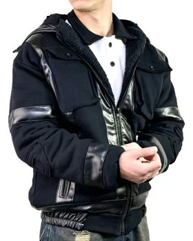 کاپشن مردانه مدل دیزل گرم بالا رنگ مشکی کد 989455