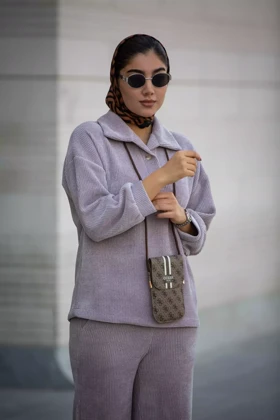 هودی لمزور یقه شکاری (ست پاییزه)