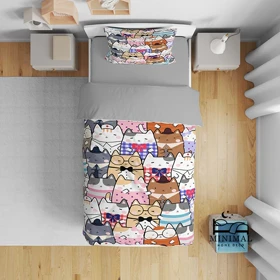 روتختی کودک طرح گربه ها مدل T5774