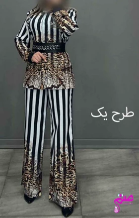 ست شومیز و شلوار طرحدار 8743
