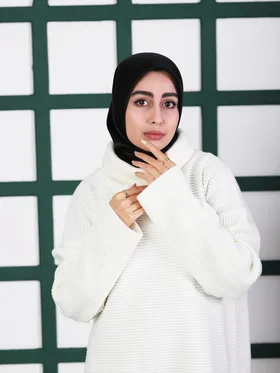 روسری ساتن مشکی