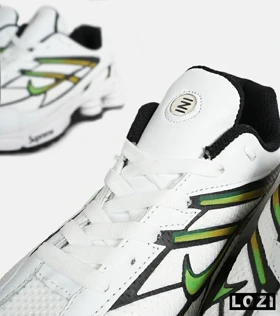 کفش کتانی مردانه سفید سبز نایک NIKE x SUPREME shox ride 2 مدل 7057