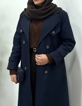 ترنچ کت بلند ضد آب آیسو آناهید
