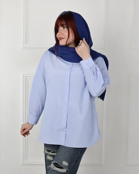 شومیز زنانه راه راه نخی 0835