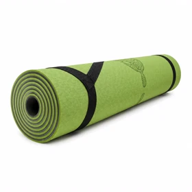 مت یوگا 6 میل TPE خط‌دار در 8 رنگ شناسه 10100714 (سبزپررنگ-طوسی)