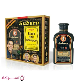 شامپو رنگ موی سوبارو گیاهی مدل black hair حجم 400 میل