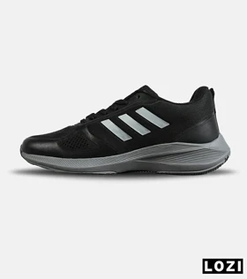 کفش کتانی مردانه و زنانه مشکی طوسی ADIDAS adizero SL مدل 7751