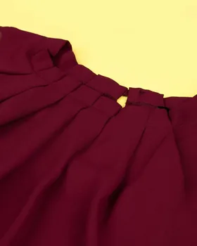تاپ حریر آستین حلقه‌ای زنانه