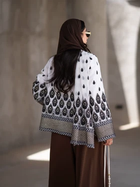 مانتو حاشیه‌دوزی
