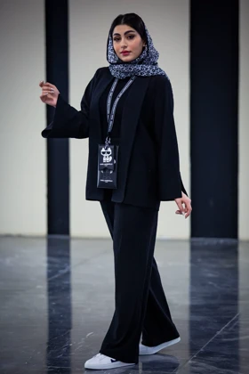 مانتو شلوار ایمبالانس آستین چاک