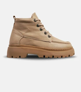 نیم بوت چرمی مردانه کرم Timberland