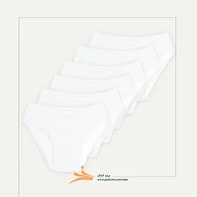 بسته شش عددی شورت اسلیپ سفید آداک