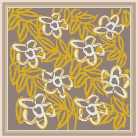 روسری ابریشم کجراه پیونی
