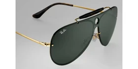 عینک آفتابی ریبن 3581N Blaze Shooter Gold Green Classic