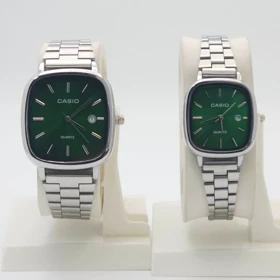 ساعت مچی ست مردانه و زنانه کاسیو اولدمانی Casio با موتور کوارتز و تاریخ دار