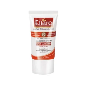 کرم ضد آفتاب ضد لک اسپات سلوشن +SPF 50 الارو مدل +Ellaro Spot Solution Sunscreen SPF 50