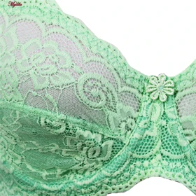 سوتین زنانه پانیذ سبز روشن مدل 66365-GB