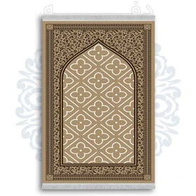 فرشینه از جنس پارچه هازان مخمل ترک طرح سجاده برند دفه کد DSJ 73
