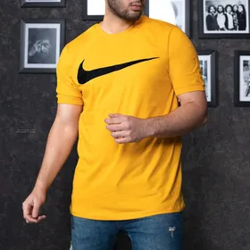 تیشرت مردانه نایک NIKE رنگ خردلی آسیتن کش
