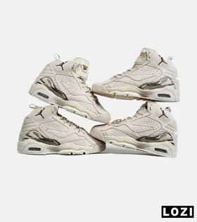 کفش کتانی ساق‌دار مردانه کرم Nike air jordan 5 v02