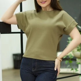 تیشرت زنانه کبریتی مدل wct033