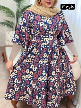 پیراهن فلور نرگس کد 1714